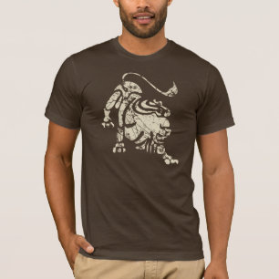 Camiseta Símbolo zodiacal de Leo Grunge 23 de julio - 22 de