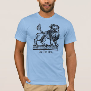 Camiseta Símbolo zodiacal Leo el León del Renacimiento medi