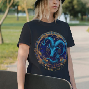 Camiseta Símbolo zodiaco Celestial Fantasía Capricornio Cum