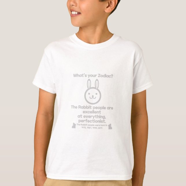 Camiseta Símbolo zodiaco coreano (Conejo) (Anverso)