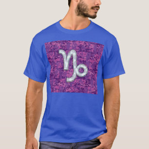 Camiseta Símbolo zodiaco de Capricornio Camuflaje digital d