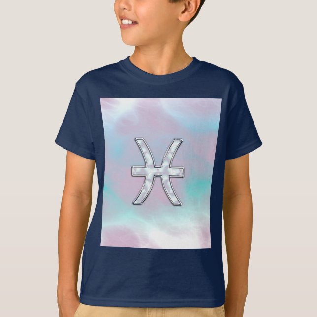 Camiseta Símbolo zodiaco de Pisces madre de la decoración d (Anverso)