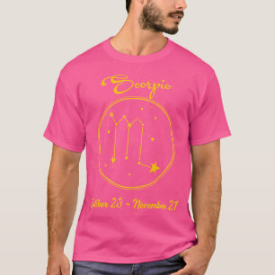 Camiseta Símbolo zodiaco Escorpio Constelación Astronomía