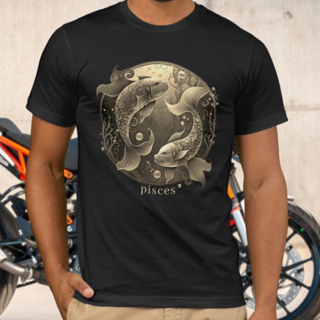 Camiseta Símbolo zodiaco Fantasía celeste Piscis Mens (Subido por el creador)
