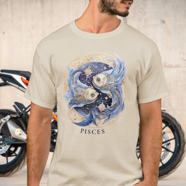 Camiseta Símbolo zodiaco Fish Celestial Fantasía Pisces Men (Subido por el creador)