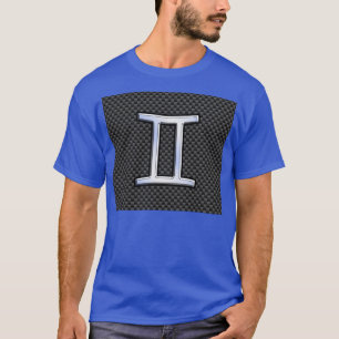 Camiseta Símbolo zodiaco gemini estilo fibra de carbono ca