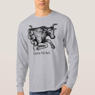 Camiseta Símbolo zodiaco renacentista medieval Taurus Bull