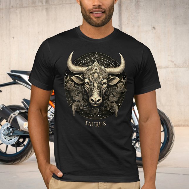Camiseta Símbolo zodiaco toro Fantasía celeste Taurus Mens (Subido por el creador)