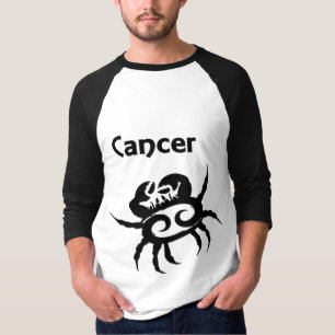 Camiseta Símbolo zodiaco y Rótulo de cáncer