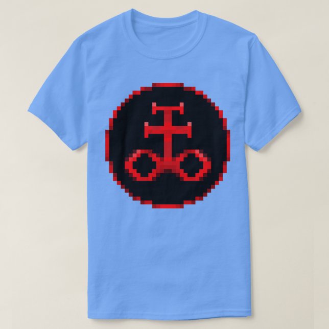 Camiseta Símbolos alquímicos Pixel de azufre (Diseño del anverso)