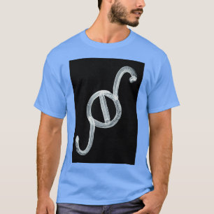 Camiseta Símbolos alquímicos plata seis invertidos