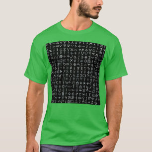 Camiseta Símbolos alquímicos recopilados invertidos