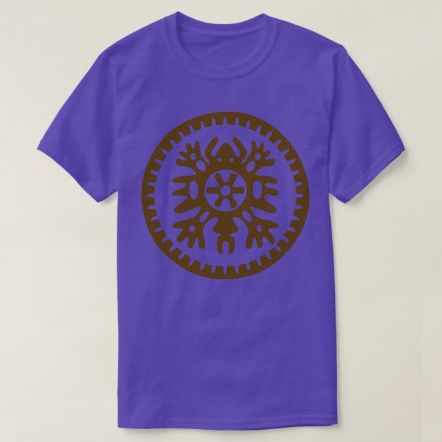 Camiseta Símbolos aztecos mayas 1 (Diseño del anverso)