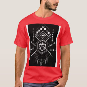 Camiseta Símbolos D20 Dice Tabletop inspirado en el narrado