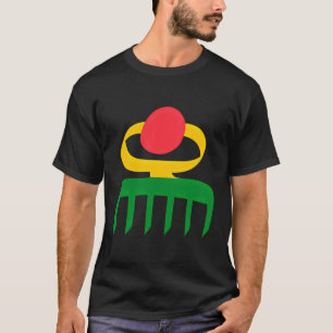 Camiseta Símbolos de Adinkra Símbolo Duafe ghanés Adin