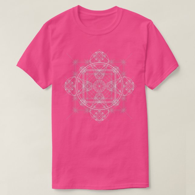 Camiseta Símbolos de alquimia oscura y mamáes geométricas d (Diseño del anverso)