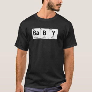 Camiseta Símbolos de Bario(Ba) Boro(B) e Ytrio(Y) Bebé