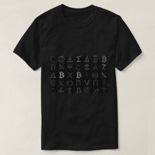 Camiseta Símbolos de Bitcoin (Estilo: 13)