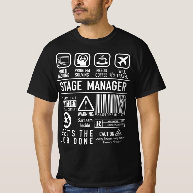 Camiseta Símbolos de descripción de trabajo de definición d (Anverso)