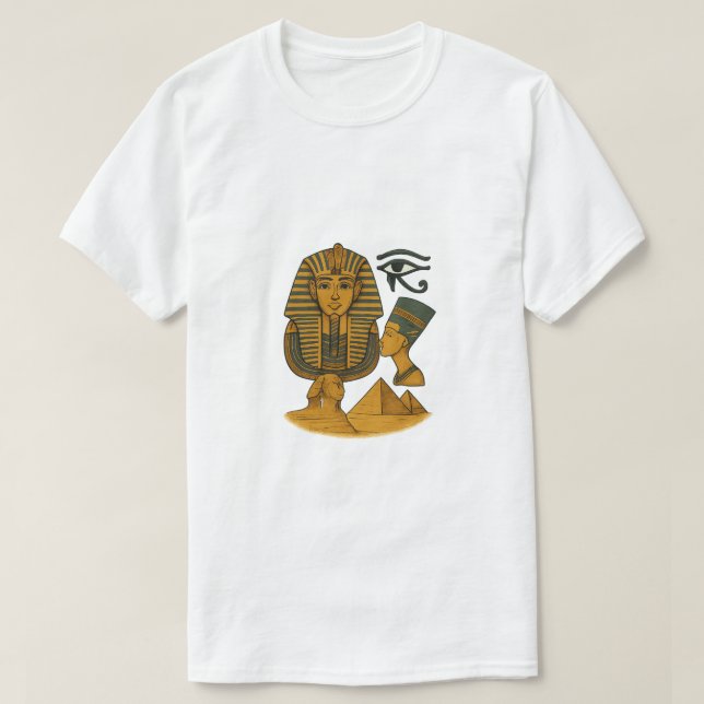 Camiseta Símbolos de Faraones Egipcios Antiguos (Diseño del anverso)
