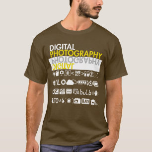 Camiseta Símbolos de fotografía digital