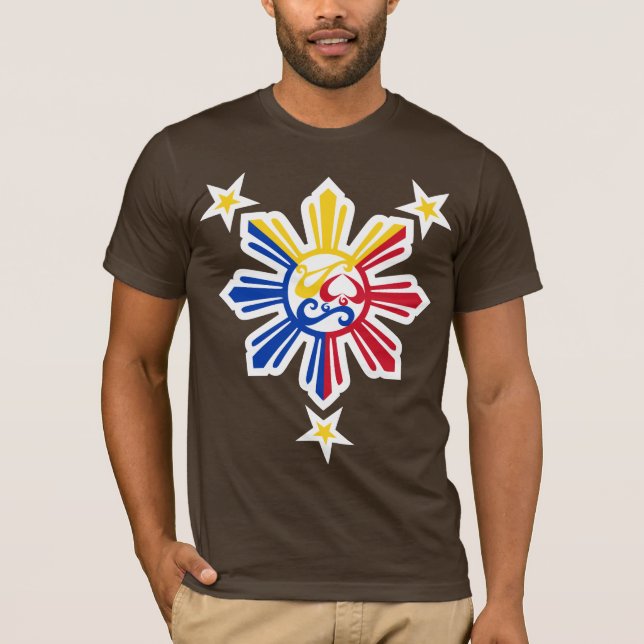 Camiseta Símbolos de la historia filipina II - blanco (Anverso)