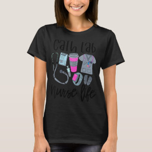 Camiseta Símbolos de las mujeres cortas RN enfermería traba