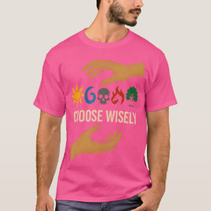 Camiseta Símbolos de Maná que Recogen Magia - Elija Sabia A