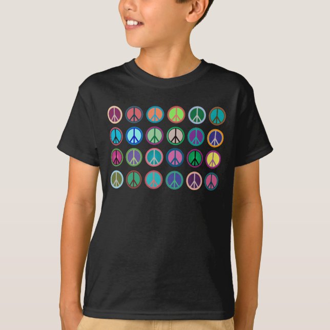 Camiseta Símbolos de paz en color (Anverso)