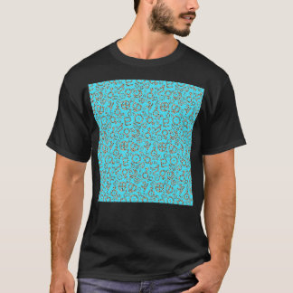 Camiseta Símbolos De Planeta De Impresión De Leopardo En Fo