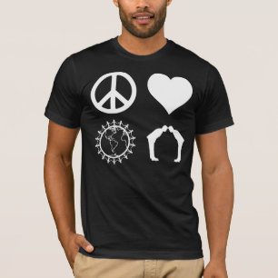 Camiseta Símbolos de PLUR (camisa oscura)