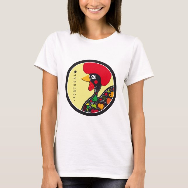 Camiseta Símbolos de Portugal - gallo (Anverso)