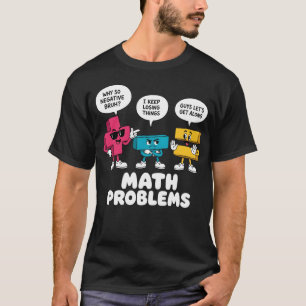 Camiseta Símbolos de problemas de matemáticas Profesor dive