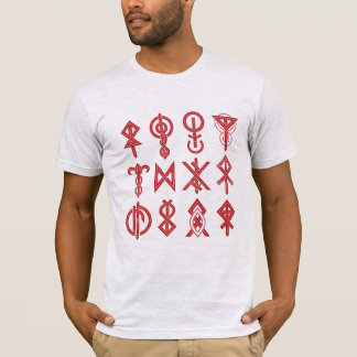 Camiseta Símbolos de runas místicos