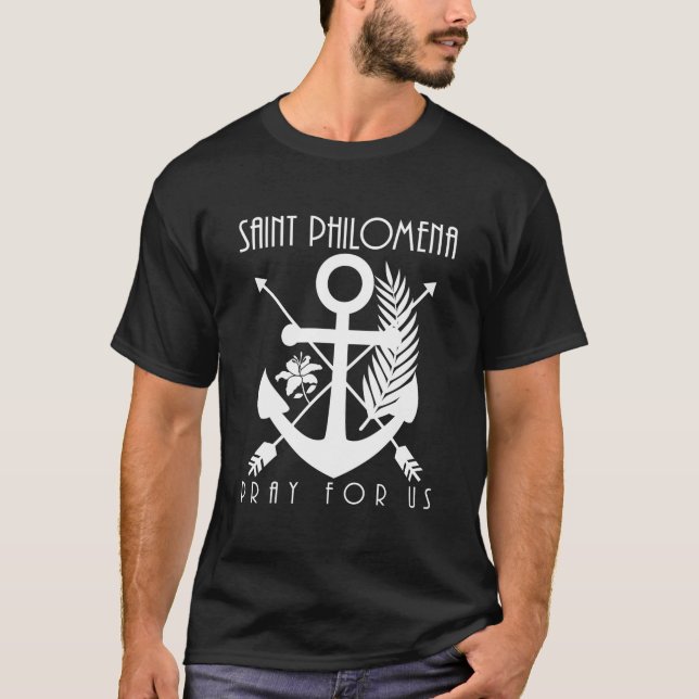 Camiseta Símbolos de St Philoa Juventud de Santos Católicos (Anverso)