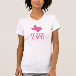 Camiseta Símbolos de Texas, estado de Texas, rosa