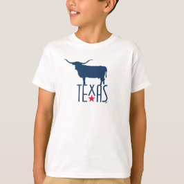 Camiseta Símbolos de Texas, Longhorn, marina