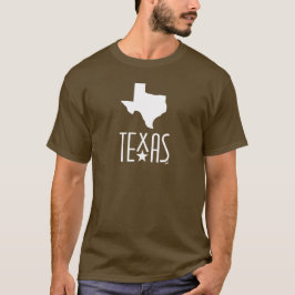 Camiseta Símbolos de Texas, Texas, marrón