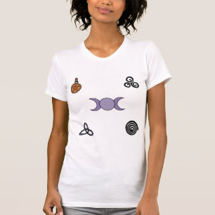 Camiseta Símbolos de Wiccan y Pagan