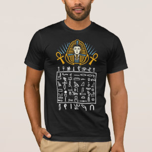 Camiseta Símbolos egipcios Hieroglífico Egipto Historia del