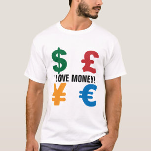 Camiseta Símbolos: euro en libras esterlinas - personalizab