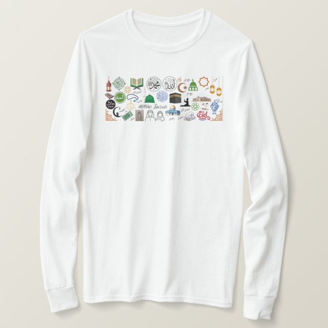 Camiseta Símbolos islámicos (Anverso del diseño)