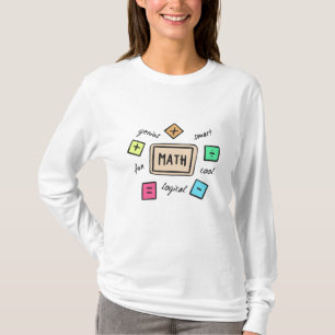 Camiseta Símbolos matemáticos para estudiantes y padres
