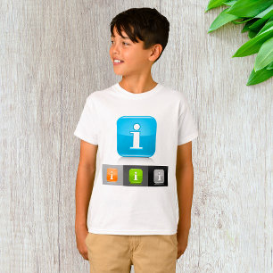 Camiseta Símbolos modernos de información brillante