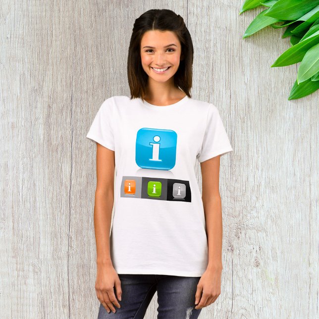 Camiseta Símbolos modernos de información brillante (Subido por el creador)