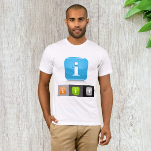 Camiseta Símbolos modernos de información brillante