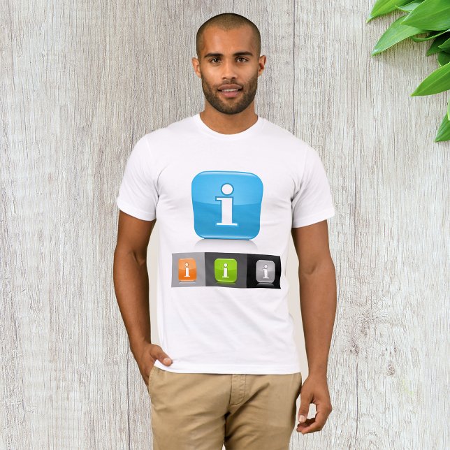 Camiseta Símbolos modernos de información brillante (Subido por el creador)