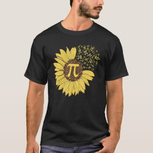 Camiseta Símbolos Pi Day Sunflower 3 14 Pi Número Math Scie