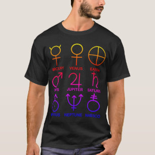 Camiseta Símbolos planetarios Ipanema, caprichoso