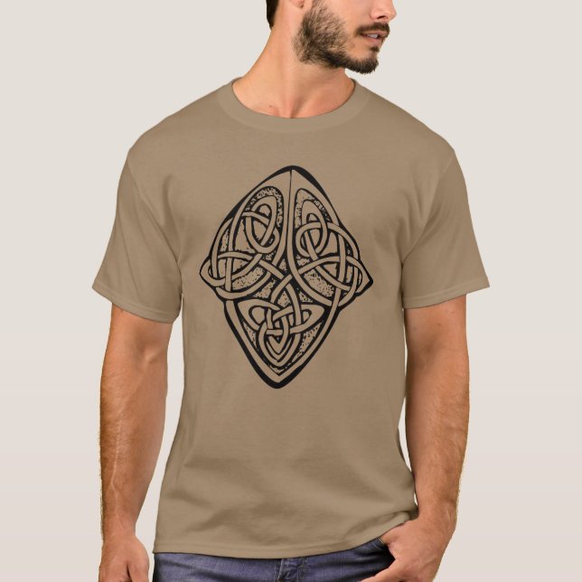 Camiseta símbolos sagrados irlandeses célticos (Anverso)